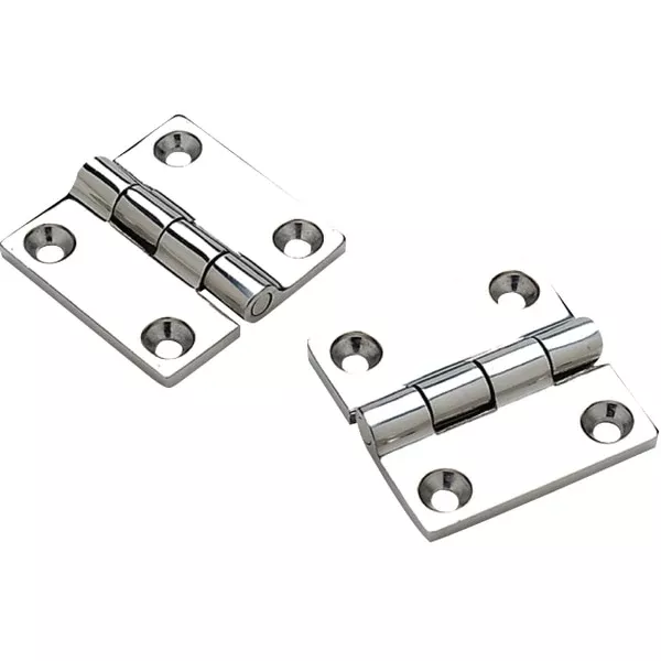 (2) 316 Stainless Steel Butt Hinges,1-1/2" x 1-1/2"