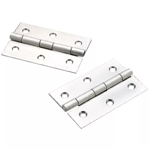 (2) Stainless Steel Fast Pin Type Butt Hinges,1-5/8" x 2-1/2"