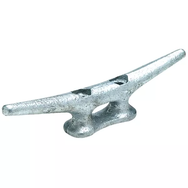 Open Based Galvanized Dock Cleat,12"